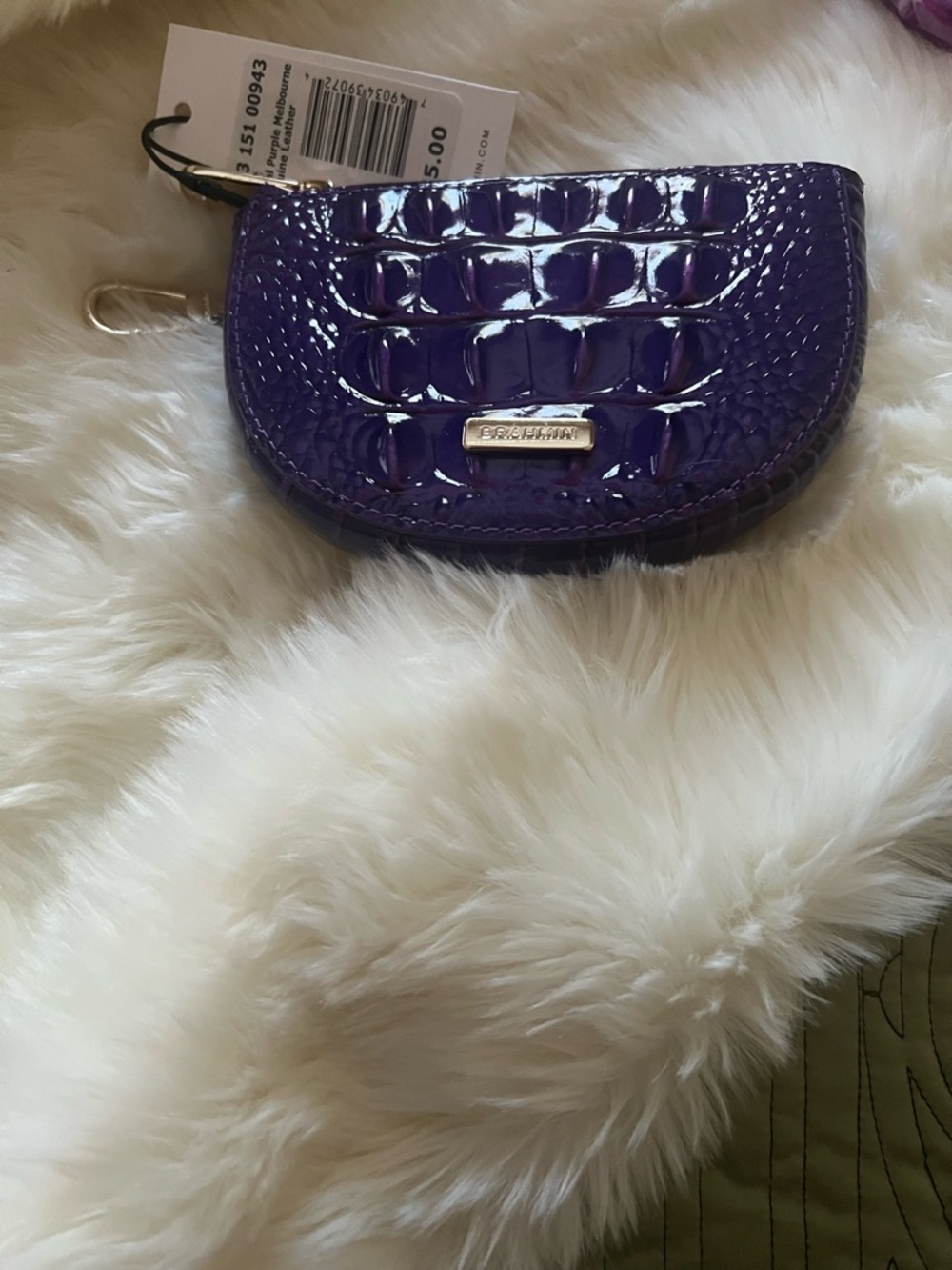 Brahmin  Purple Britt Coin Pouch